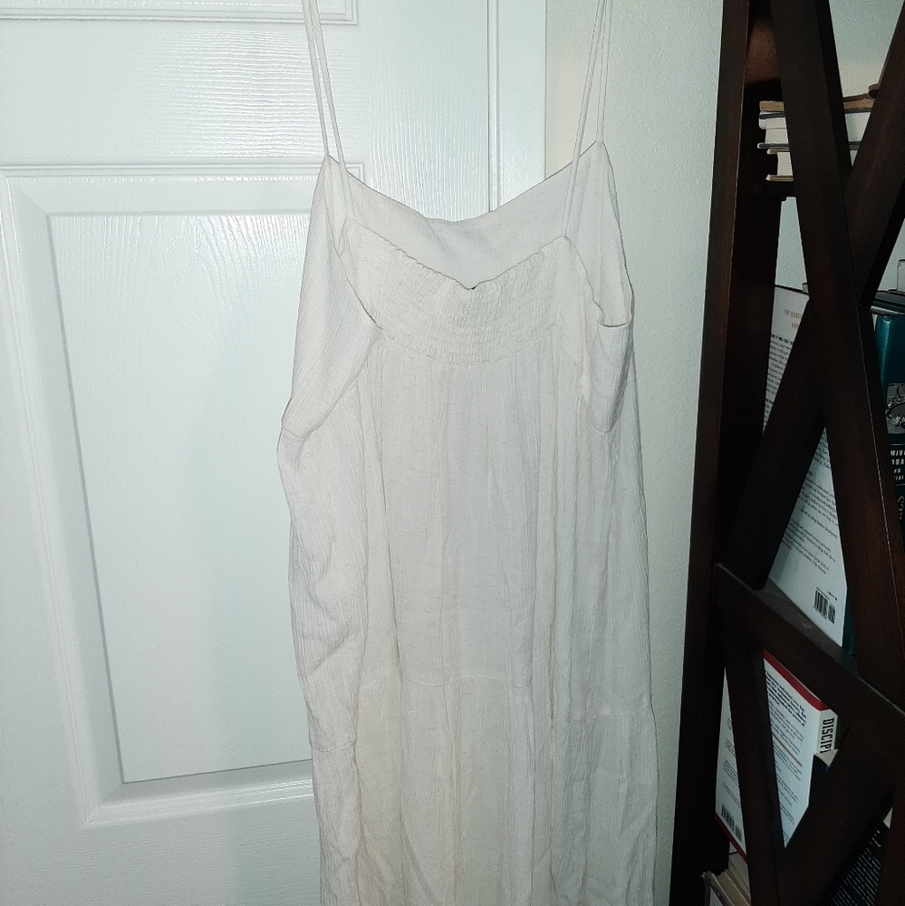 Carly Jean: Lauren Midi Dress, Natural Ivory